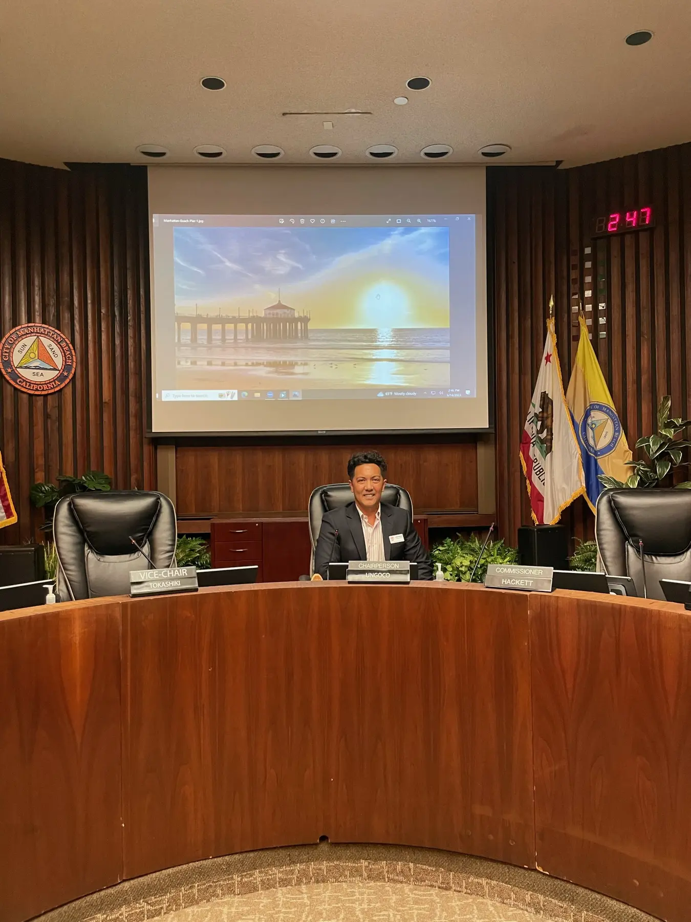 Joseph Ungoco serving at a public meeting